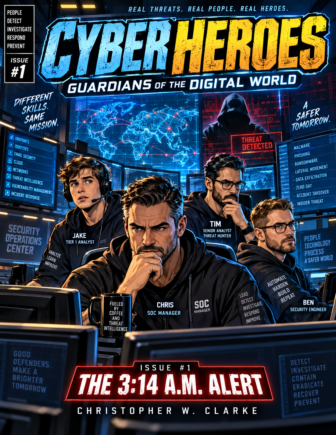 Cover of Cyber Heroes: Guardians of the Digital World